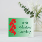 Carte postale de voeux Valentine irlandaise (Debout devant)