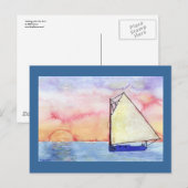 Carte postale de voile (Devant / Derrière)