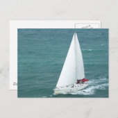 Carte postale de voilier (Devant / Derrière)