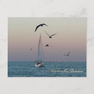 Carte postale de voilier Kemah - customisé