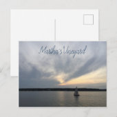 Carte postale de voilier Martha's Vineyard (Devant / Derrière)