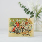 Carte postale de voiture antique vintage de chasse (Debout devant)
