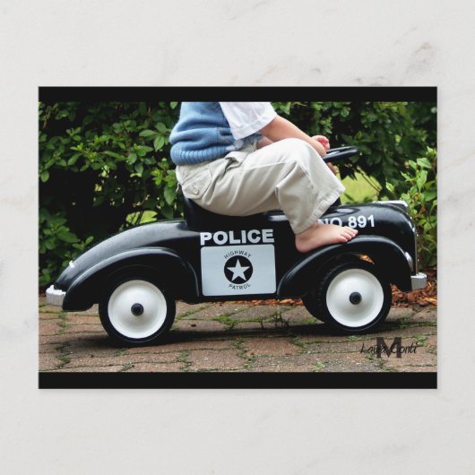 Carte postale de voiture de police (Devant)