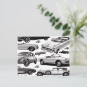 Carte postale de voitures classiques (Debout devant)