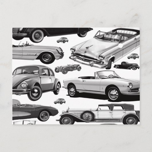 Carte postale de voitures classiques (Devant)