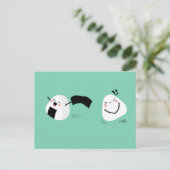 Carte postale de vol Kawaii Onigiri (Debout devant)