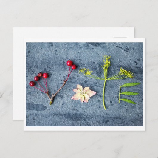 Carte postale de vote  (Devant / Derrière)