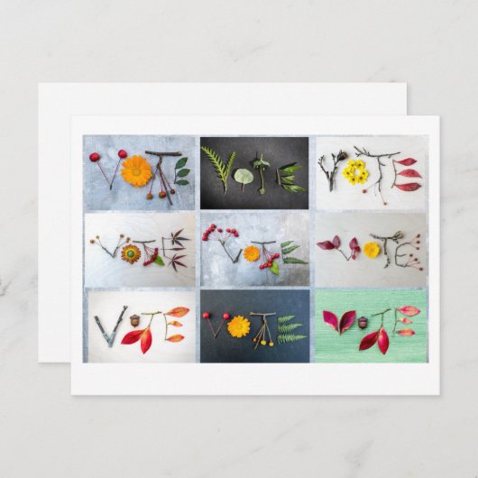 Carte postale de vote  (Devant / Derrière)