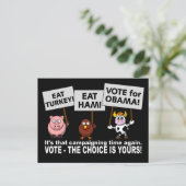 Carte postale de vote Obama (Debout devant)