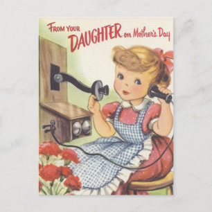 Carte Postale De votre fille la Fête des mères
