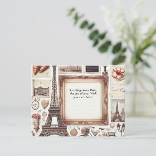 Carte postale de voyage (Debout devant)