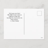 Carte postale de voyage (Dos)