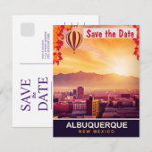 Carte postale de voyage à Albuquerque, Nouveau-Mex (Devant / Derrière)