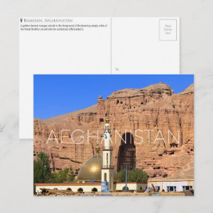 Carte postale de voyage à Bamiyan, Afghanistan