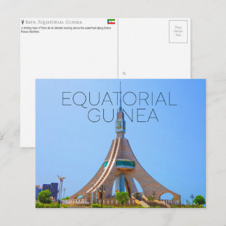 Carte postale de voyage à Bata, Guinée équatoriale