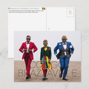 Carte postale de voyage à Brazzaville, République