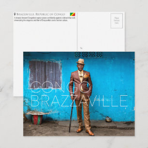 Carte postale de voyage à Brazzaville, République