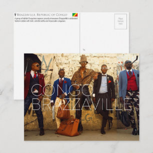 Carte postale de voyage à Brazzaville, République