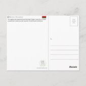 Carte postale de voyage à Brest, Biélorussie (Dos)