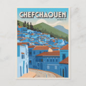 Carte postale de voyage à Chefchaouen, Maroc, cade (Devant)
