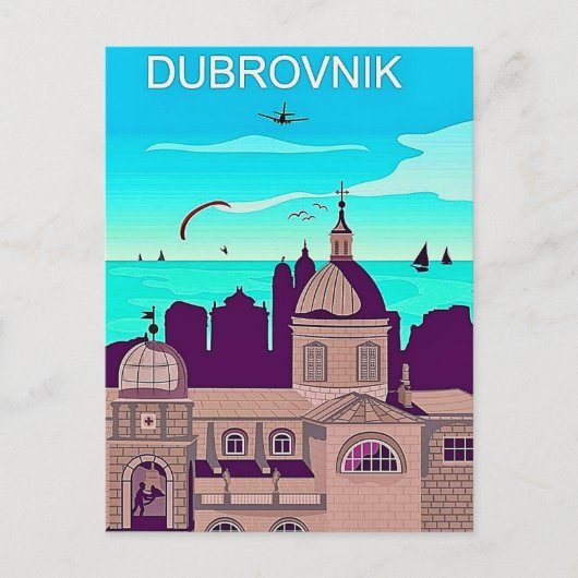 Carte postale de voyage à Dubrovnik (Devant)