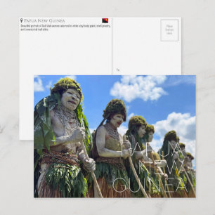 Carte postale de voyage à Goroka, Papouasie-Nouvel