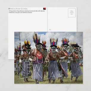 Carte postale de voyage à Goroka, Papouasie-Nouvel