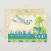 Carte postale de voyage à la compagnie aérienne tr (Devant / Derrière)