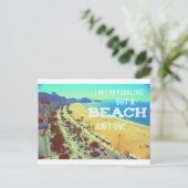 Carte postale de voyage à la plage (Debout devant)