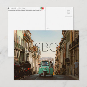 Carte postale de voyage à Lisbonne, Portugal
