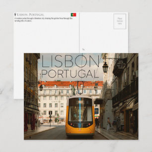 Carte postale de voyage à Lisbonne, Portugal
