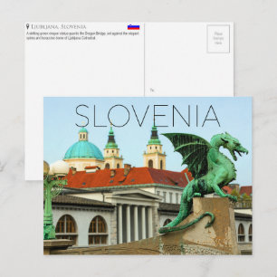 Carte postale de voyage à Ljubljana, Slovénie