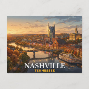 Carte postale de voyage à Nashville   Souvenir du 