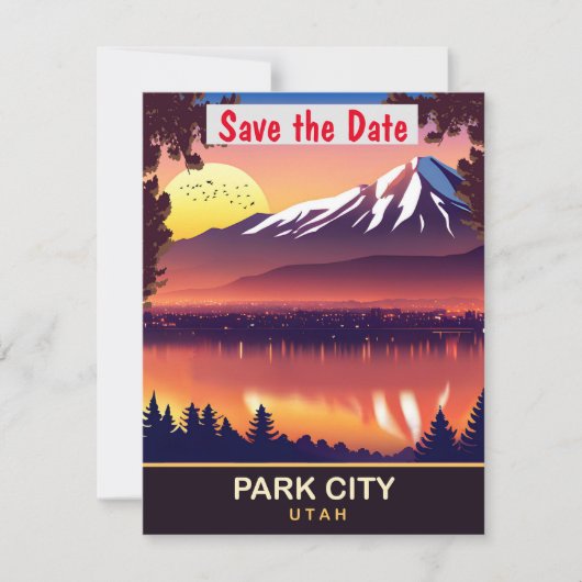 Carte postale de voyage à Park City, Utah (Devant)