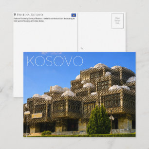 Carte postale de voyage à Pristina, Kosovo