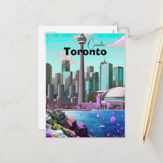 Carte postale de voyage à Toronto, carte postale d