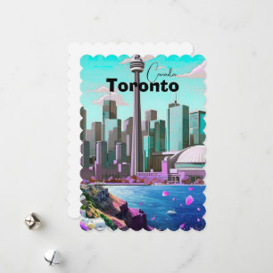 Carte postale de voyage à Toronto, carte postale d