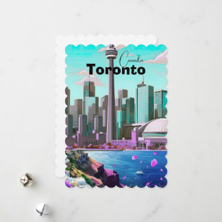 Carte postale de voyage à Toronto, carte postale d