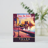 Carte postale de voyage à Tulsa, Oklahoma (Debout devant)