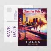 Carte postale de voyage à Tulsa, Oklahoma (Devant / Derrière)