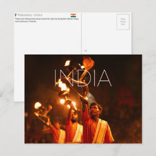 Carte postale de voyage à Varanasi, Inde