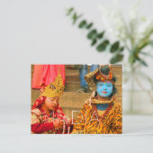 Carte postale de voyage à Varanasi, Inde (Debout devant)