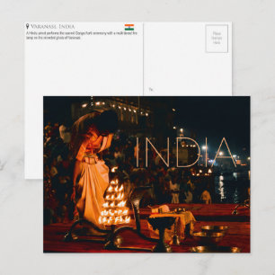 Carte postale de voyage à Varanasi, Inde