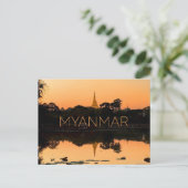 Carte postale de voyage à Yangon, Myanmar (Debout devant)