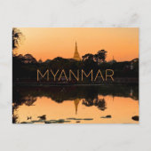 Carte postale de voyage à Yangon, Myanmar (Devant)