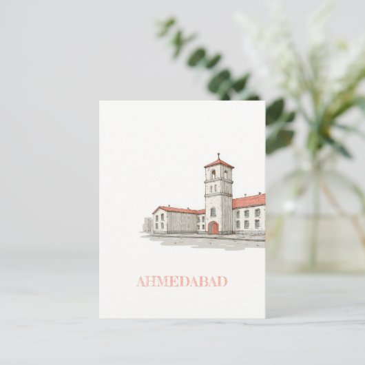 Carte postale de voyage Ahmedabad Inde (Debout devant)