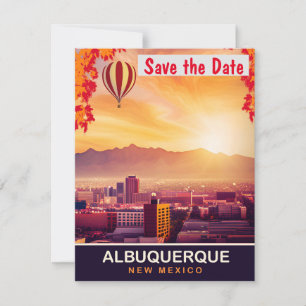 Carte postale de voyage, Albuquerque, Nouveau-Mexi