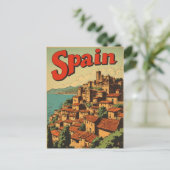 CARTE POSTALE DE VOYAGE ANCIENNE ESPAGNE (Debout devant)