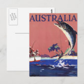 Carte postale de voyage Australie (Devant / Derrière)