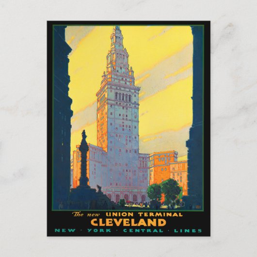 Carte postale de voyage Cleveland vintage (Devant)